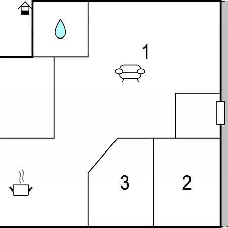 アパート Two-bedroom In オストルダ